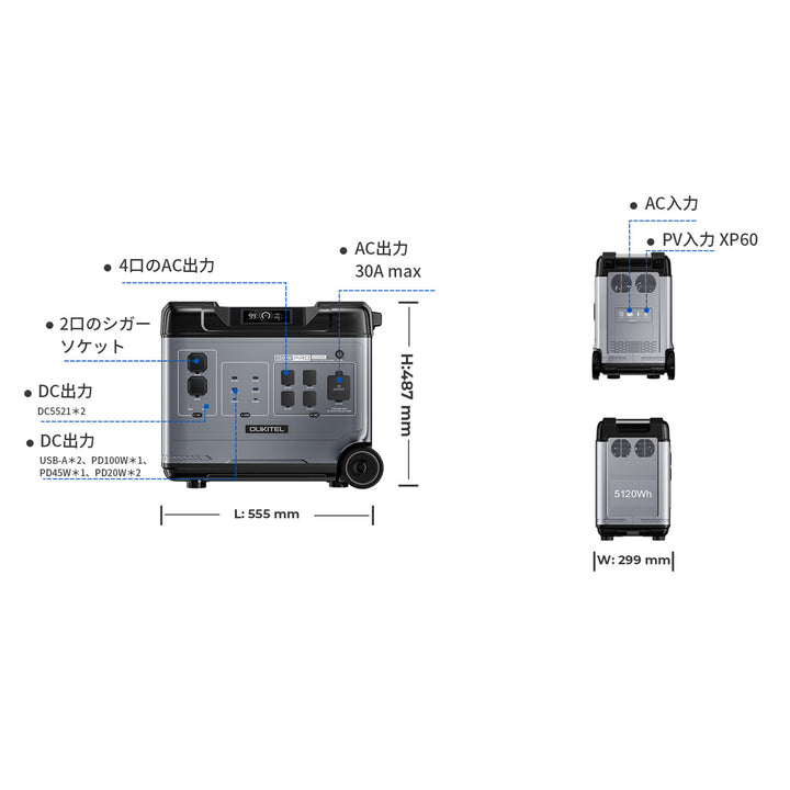 OUKITEL ポータブル電源P5000Pro – JP OUKITEL